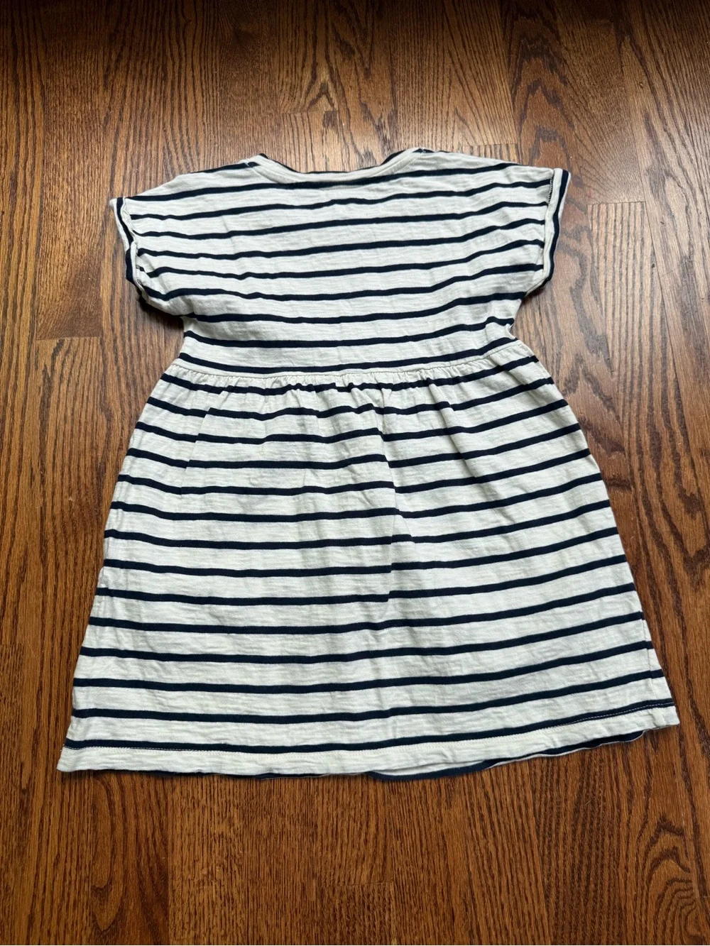 Gap Striped Short Sleeve Dress 4-5 Years